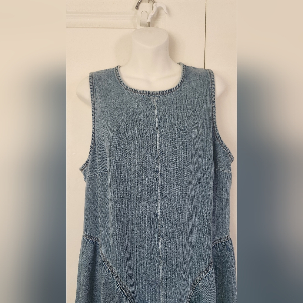 Divided Blue Denim Maxi Dress